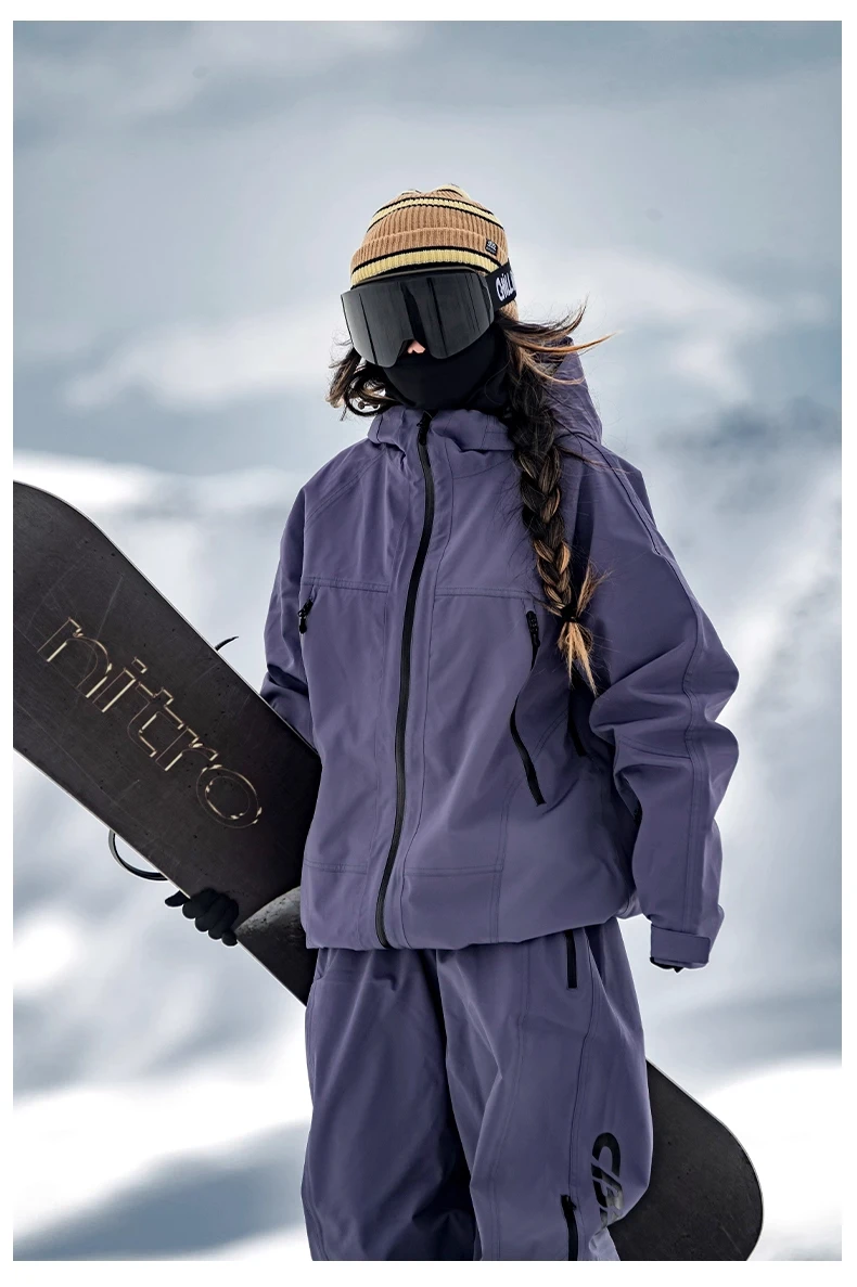 John Snow 2026 Ski-Jacke & -Hose im amerikanischen Stil, Unisex, wasserdicht, thermisch, Snowboard-Mantel, lockere Passform, Wintersport für Herren und Damen – Detail 33