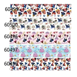 10yards Disney Mickey Cruise Grosgrain Ribbon for Hairbows Sewing Accessories DIY Craft Materials