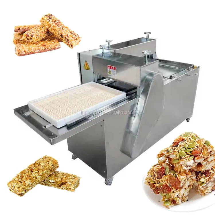 Semi auto peanut cereal bar forming cutting moulding machine