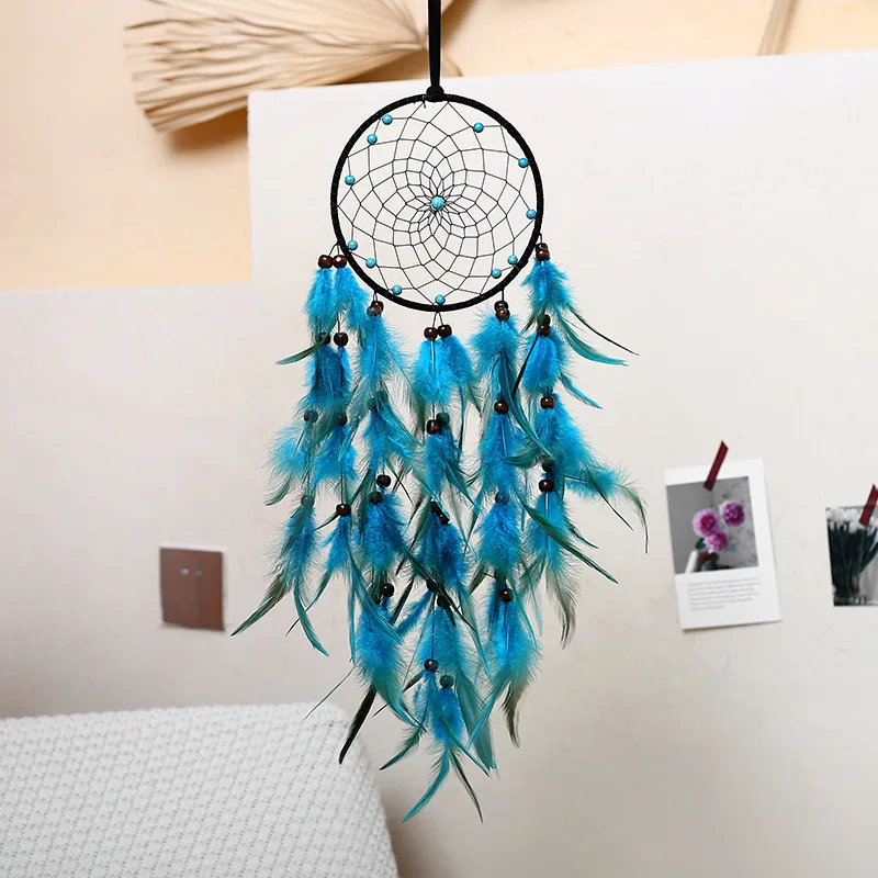 Blue Sky Dream Catcher Room Decoration Girl Nordic Decoration Home Nordic Style Kids Wind Chimes Dreamcatcher Without LED - view 2