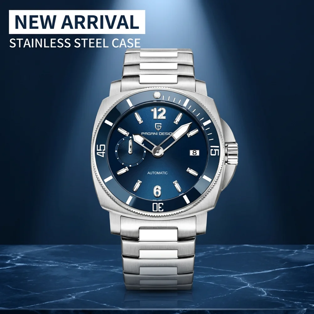 

Pagani Design New Business Luxury Men's Mechanical Watch Stainless Steel Top Sapphire Waterproof 100m Automatic Watch