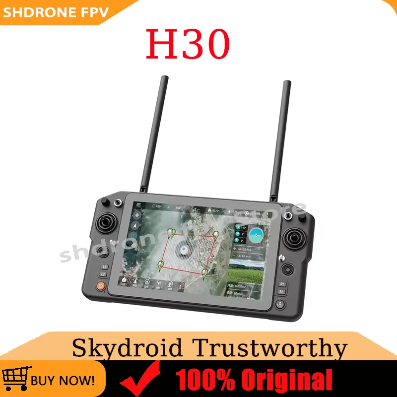 

Skydroid H30 Remote Control 16-Channel 50km Long Distance HD 10Inch Large ScreenRC FPV Handheld Ground Station for RC Drones