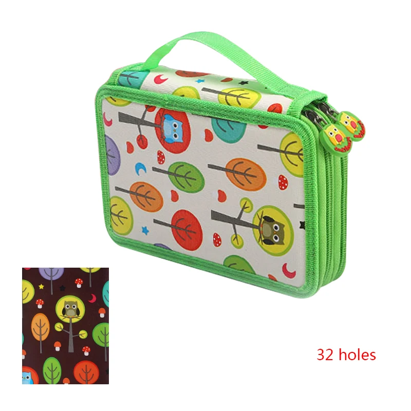 

2/3/4 слоя 32/52/72 держатели пенал для ручек детский картонный пенал с совой