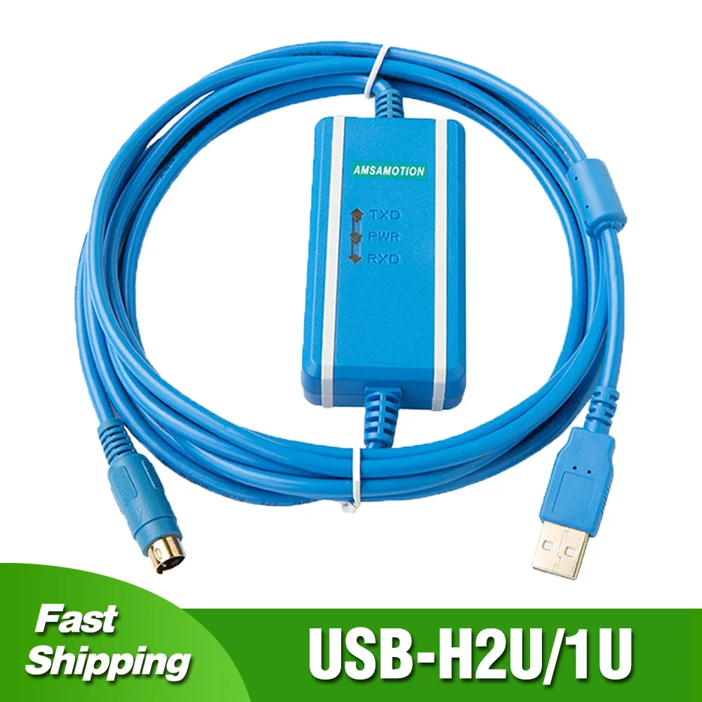 

USB-H2U Programming Cable for Inovance H0U H1U H2U Series PLC Isolated Data Download Line