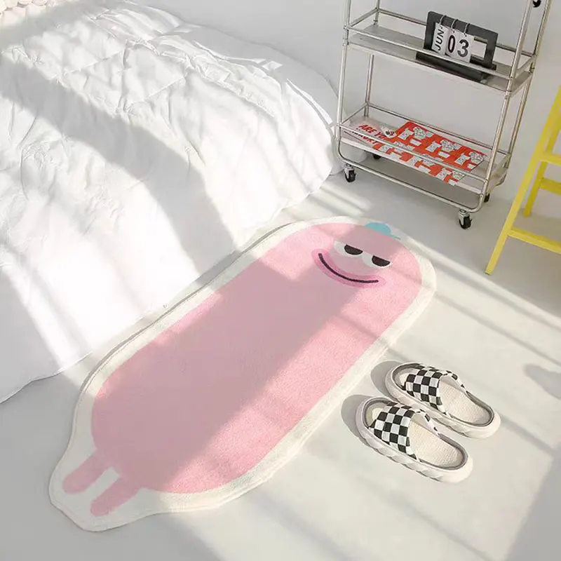 

Kawaii Bedroom Carpet Child Room Play Mat Creative Bedside Area Rug Cute Mats For Living Room Soft Shaggy Rugs Home Decoration