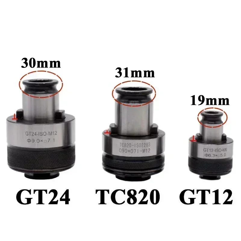 Imagem -02 - Mudança Rápida Tapping Chuck Gt12 Torneiras Pinça Proteção contra Sobrecarga Ferramenta Telescópica Iso Jis Din Máquinas-ferramentas Cnc m2 m3 m4 m6 M10