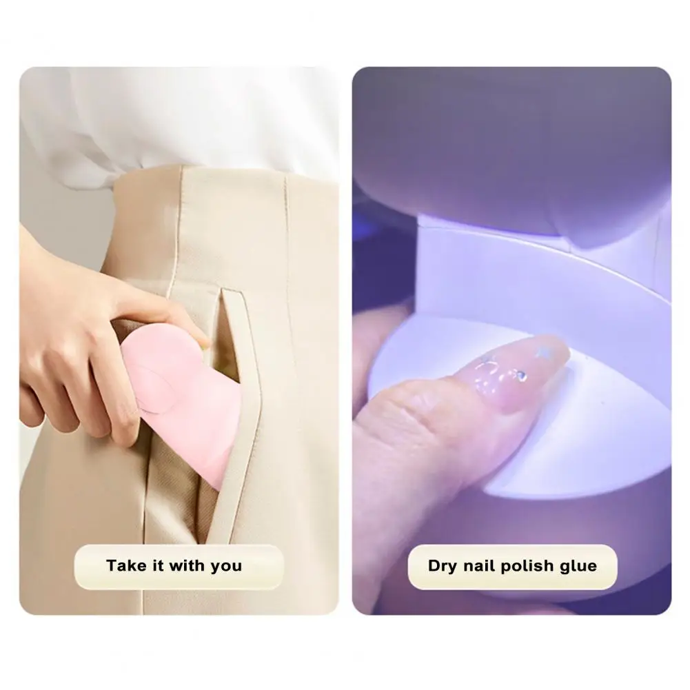 Lâmpada LED UV portátil do prego, Mini USB Nail Dryer para Gel Polish Salon, Manicure Ferramentas para secagem rápida