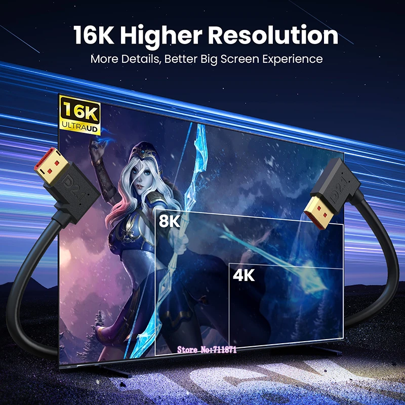 2.1 نسخة 16K DisplayPort كابل خط 90 درجة الزاوية اليمنى الكوع ذكر إلى ذكر DisplayPort DP الصوت والفيديو خط الحبل سلك كابل