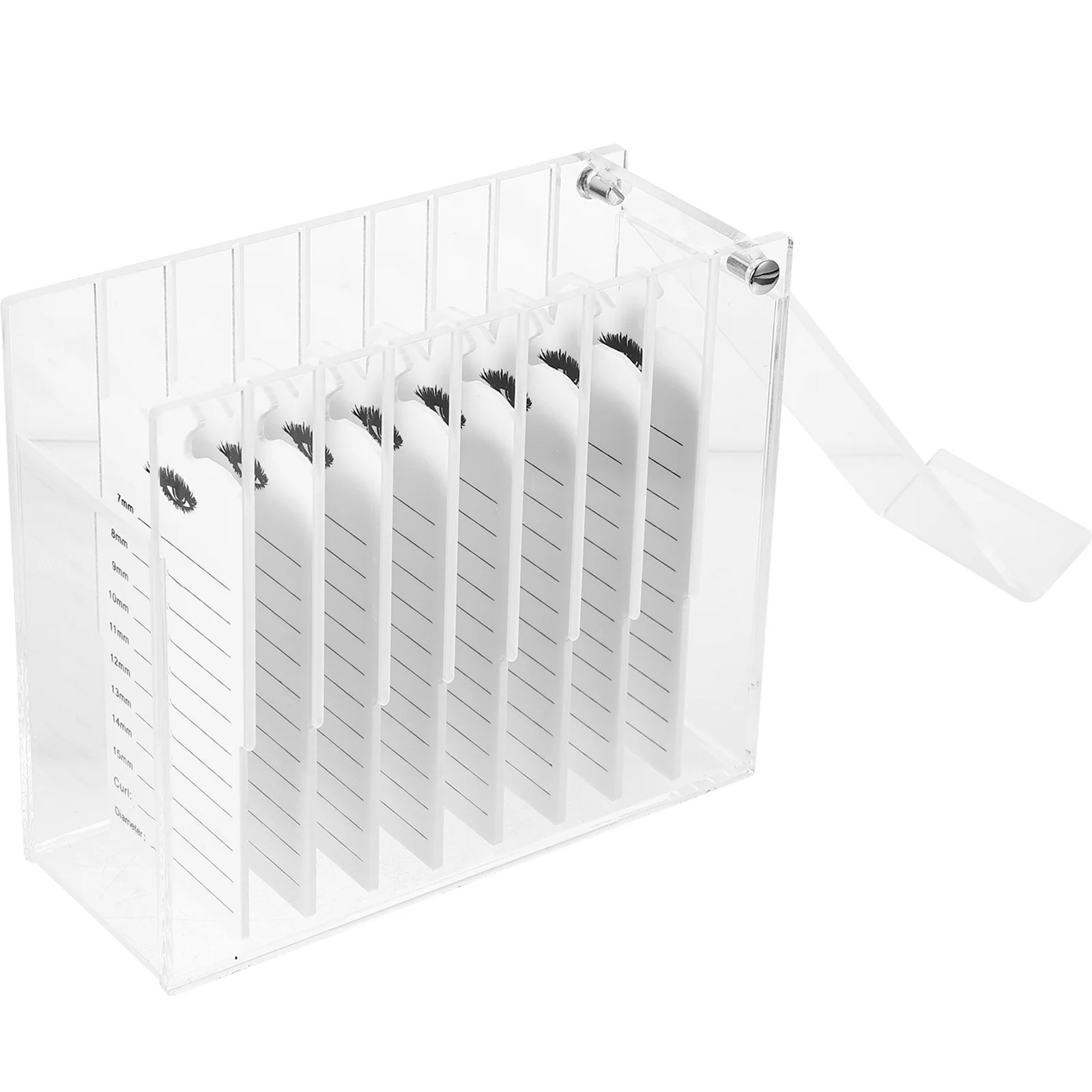 

Multi Layer Acrylic False Eyelash Storage Box Clear Lash Organizer Portable Eyelash Case Travel Organizer