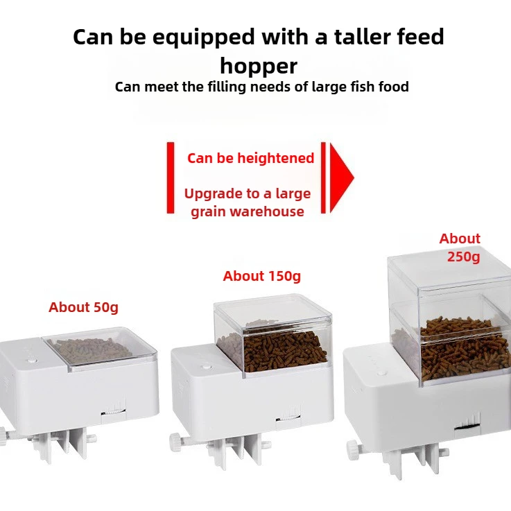 Small Fish Automatic Feeder Smart Auto Fish Timing Feeder Quantitative Tank Guppy Food Dispenser for Ornamental Fish
