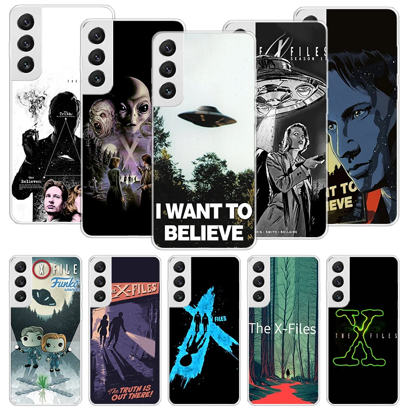 The X Files I Want to Believe Phone Case For Samsung Galaxy S23 S24 Ultra S20 FE S21 S22 Plus S10 S10E S9 S8 + Soft Cover Fundas