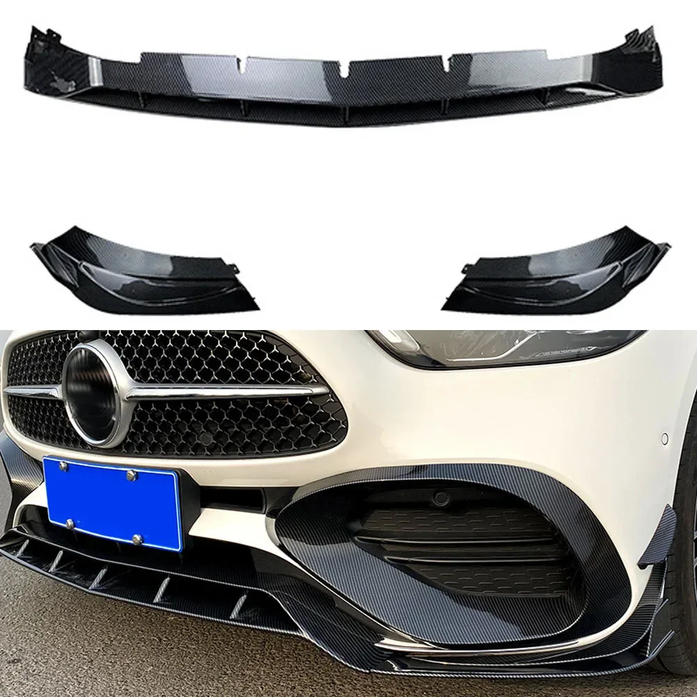 

Front Bumper Lower Splitter Lip Spoiler Diffuser Body Kit For Mercedes Benz C-Class W206 C200 C260 2022+AMG