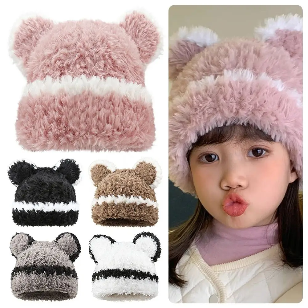 

Useful Cold Proof Ear Protection Hat Thermal Comfortable Fleece Cap Kids Hat Autumn Winter