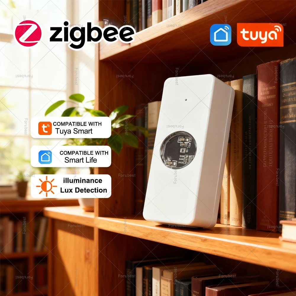 

Tuya ZigBee Light Sensor Luminance Sensor Illumination Brightness Detector Home Automation with Smart Life Zigbee Device Linkage