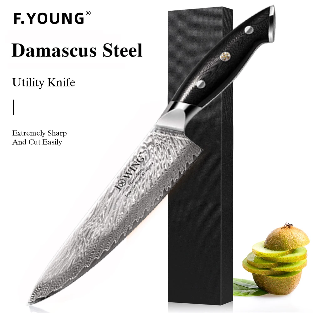 

New high quality stainless steel Damascus chef's knife, home kitchen knife High hardness sharp meat knife cutting knife, 1 piece