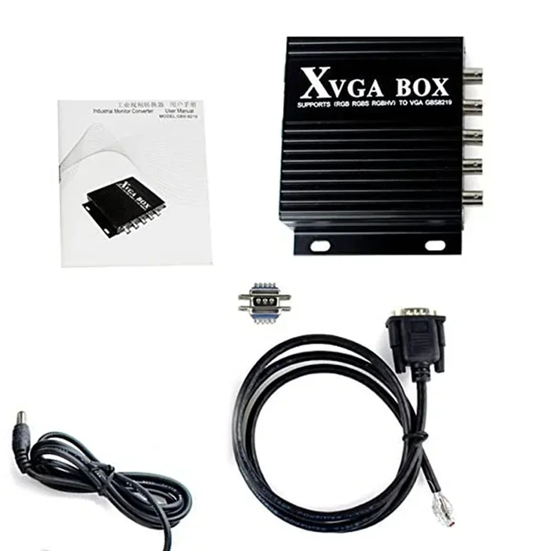 XVGA Box RGB RGBS MDA CGA EGA To VGA Industrial Monitor Video Converter GBS-8219 Industrial Monitor Converter US Plug