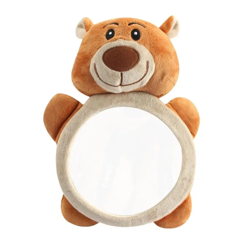 Plush Babies Rearview For Driving Shatterproof Plush Babies Rearview Cartoon Bear Shatterproof Plush Ease Of Monitoring Toy For