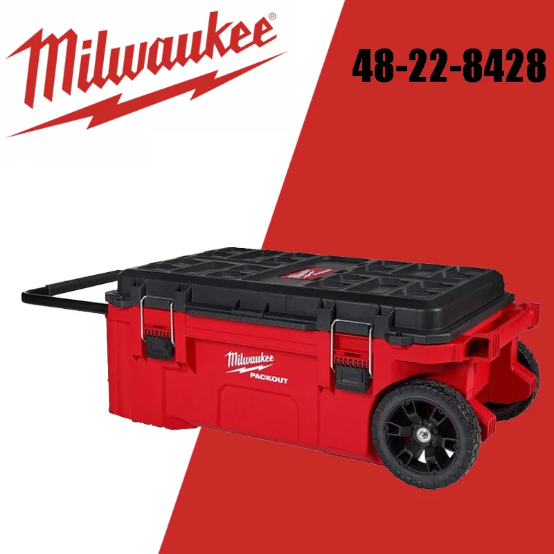 

Milwaukee 48-22-8428 Tool Storage Spare Parts 35 Gallons Durable Wear Resistance Hard Shell Rolling Tool Box