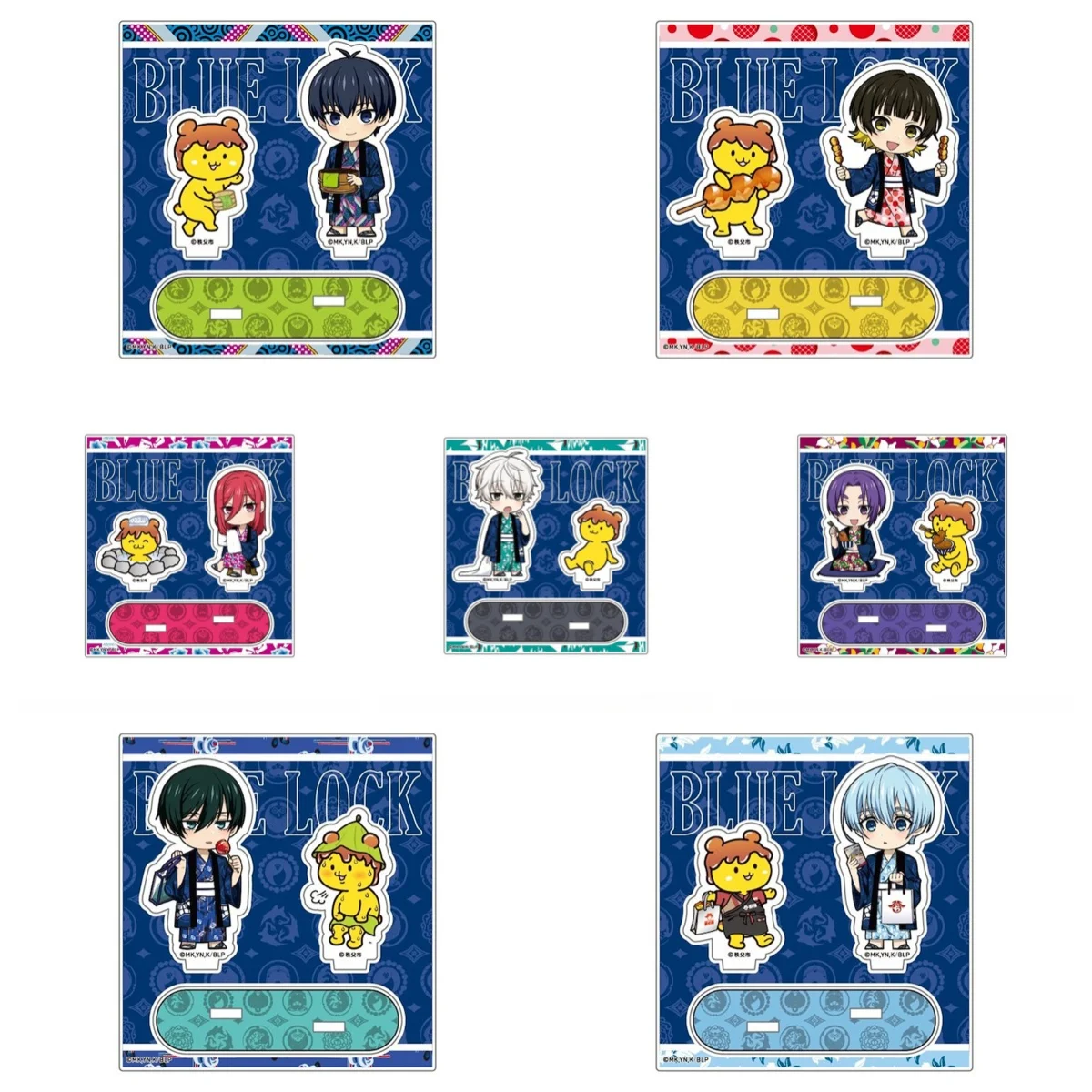 

10CM Charm Anime blue lock Acrylic Stand Model Cosplay Characters Ornament Accessories Goods Collection Gifts