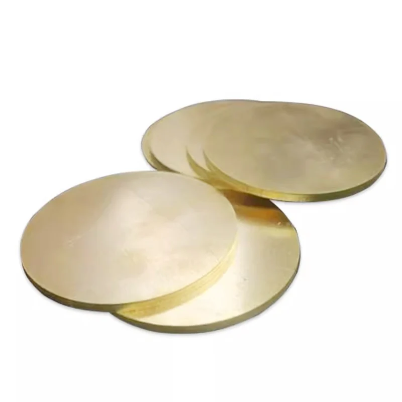 Brass Dia 50mm-200mm Thickness 0.8mm 1mm 1.5mm 2mm 2.5mm 3mm H62 Brass Disc Gasket Pure Copper Round Plate Brass DIY Cutting