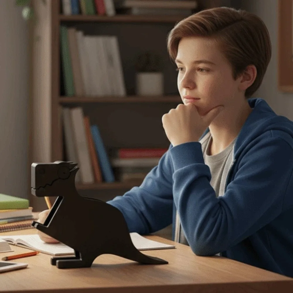 

Держатель для заметок в виде динозавра, объемный, мультяшный, для стикеров, однотонный, органайзер для визиток