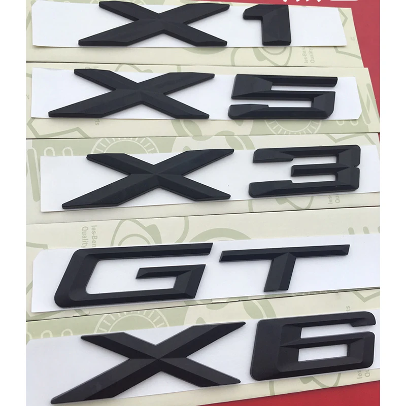 3D Car Letters ABS Trunk Badge Sticker For X1 E84 F48 X3 E83 G01 F25 X4 F26 G02 X5 E53 F15 E70 X6 E71 F16 Old Emblem Logo