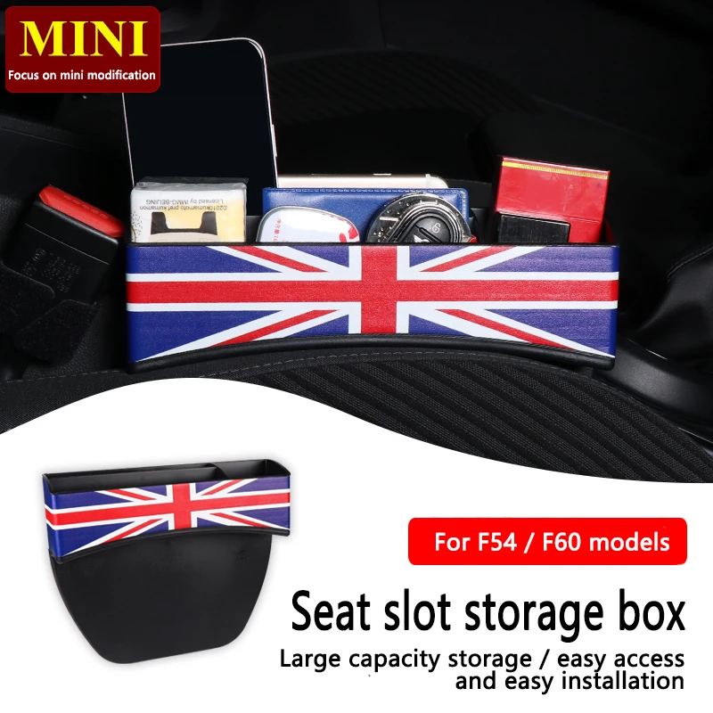 

For MINI Car Seat Crevice Storage Box F54 F60 Gap Plug Sandwich Storage Box Interior Accessories