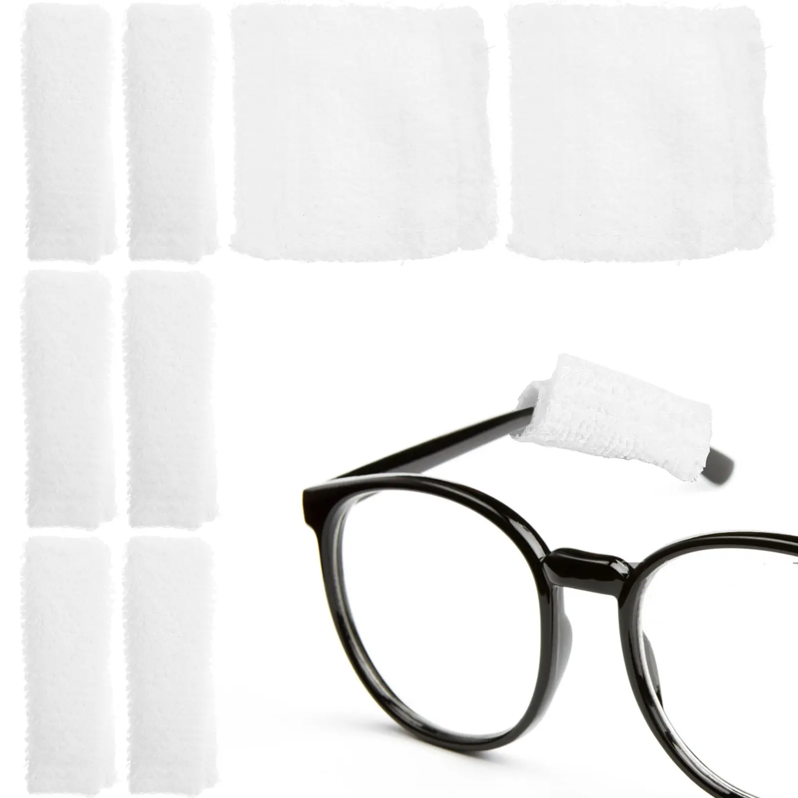 

8Pcs Comfortable Ear Cushions for Glasses and Masks Washable Reusable Protective Pads Soft Ear Protectors for Extended Wear