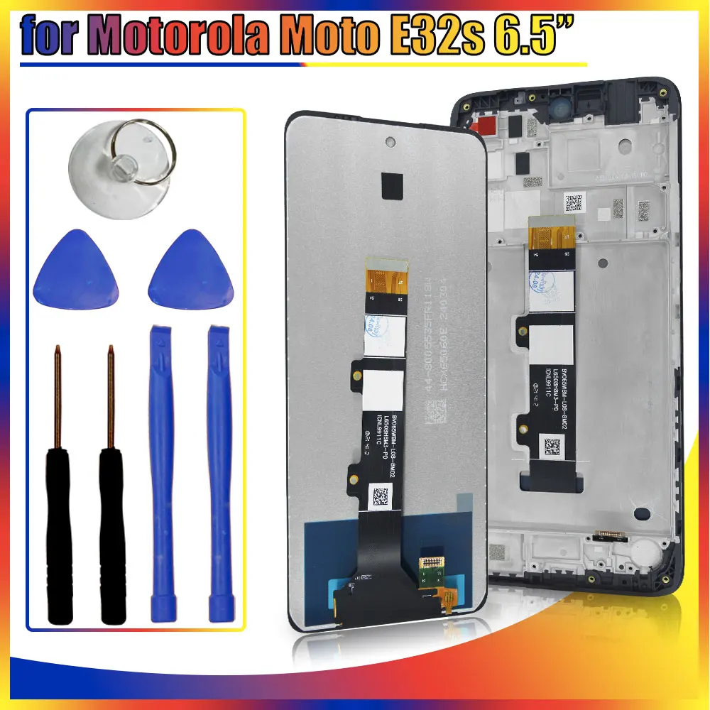 New LCD for Motorola Moto E32s XT2229 LCD Display Touch Screen Panel Digitizer Assembly Replacement for Moto E32s LCD Display