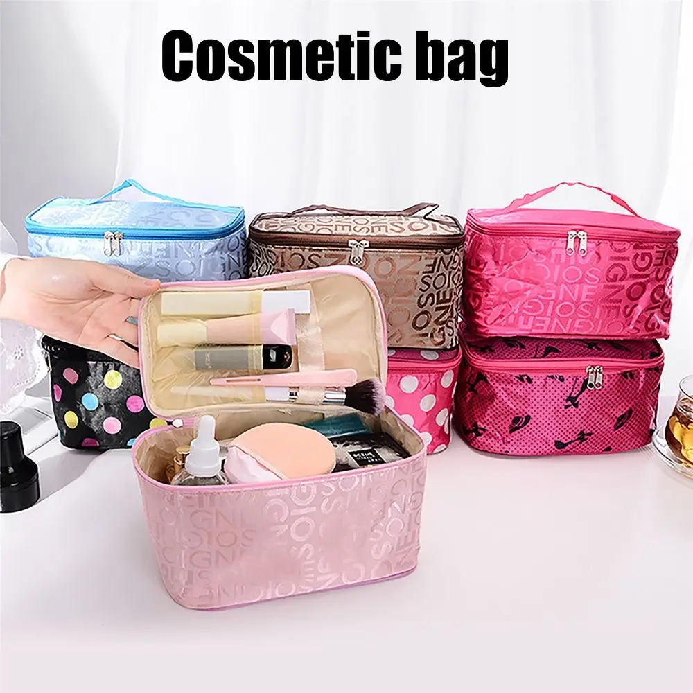 Convenient Storage Organizer Makeup Bag Large Capacity Makeup Accessory Travel Cosmetic Bag Waterproof Toiletry Handbag Outdoor