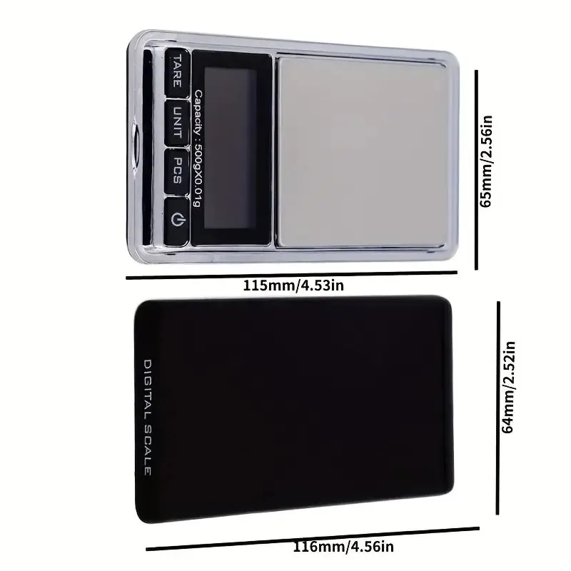 Imagem -06 - Mini Escala de Bolso Portátil com Display Lcd Digital Peso Gram Jóias Cozinha Inteligente Cozimento 500g 0.01g pc
