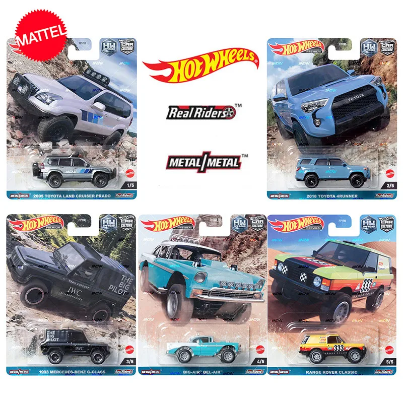 Original Mattel Hot Wheels 1/64 Premium Car Culture HW Off Road Toyota Land 4Runner Set Vehicle Model Toys for Collector Gift