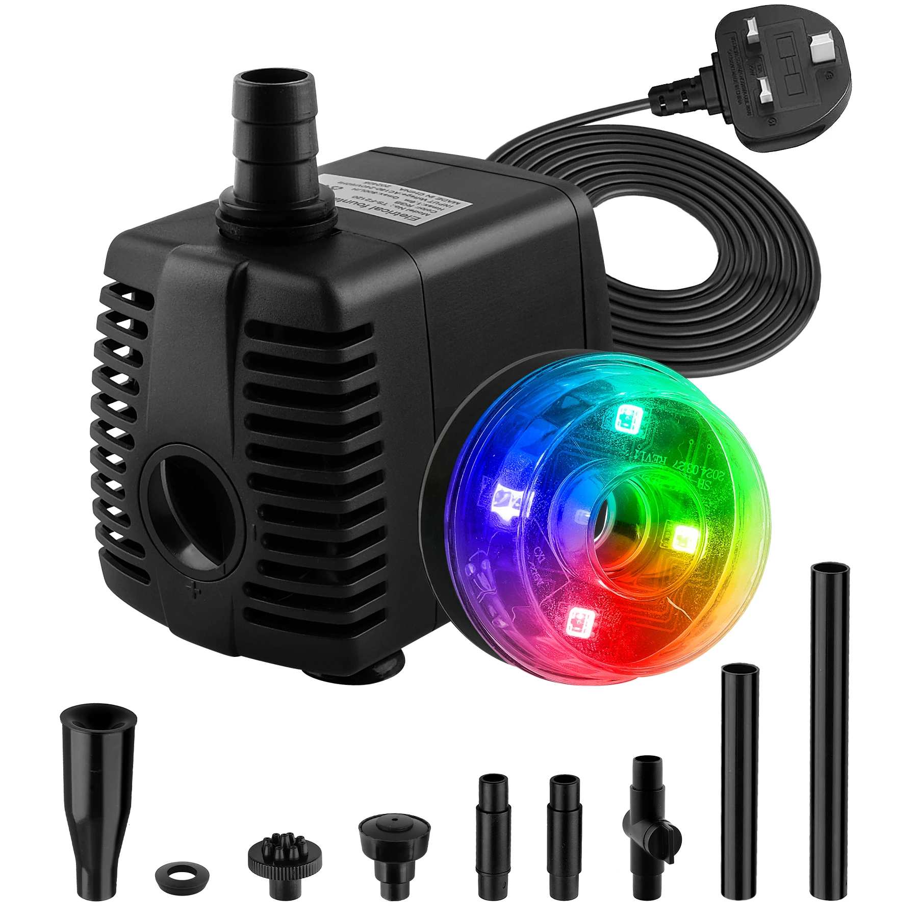 EU-Stecker RGB LED Unterwasserlampe Farbige Brunnen- und Poolbeleuchtung IP68 Wasserdicht RGB Farbverlauf Schwimmbad-Landschaftslampe 3 Modi