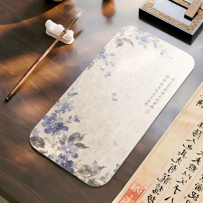 携帯用多目的フェルト製書道用アームレストパッド-中国風絵画用肘クッション-滑り止め付き-書き取り練習用デスク用品