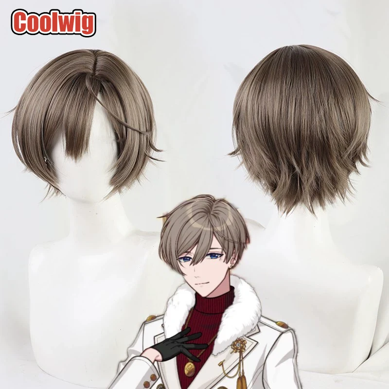 Coolwig Synthetic Hair Rustica Ferch Cosplay Wigs Promise of Wizard Rustica Ferch 30cm Short Straight Brown Wig Heat Resistant