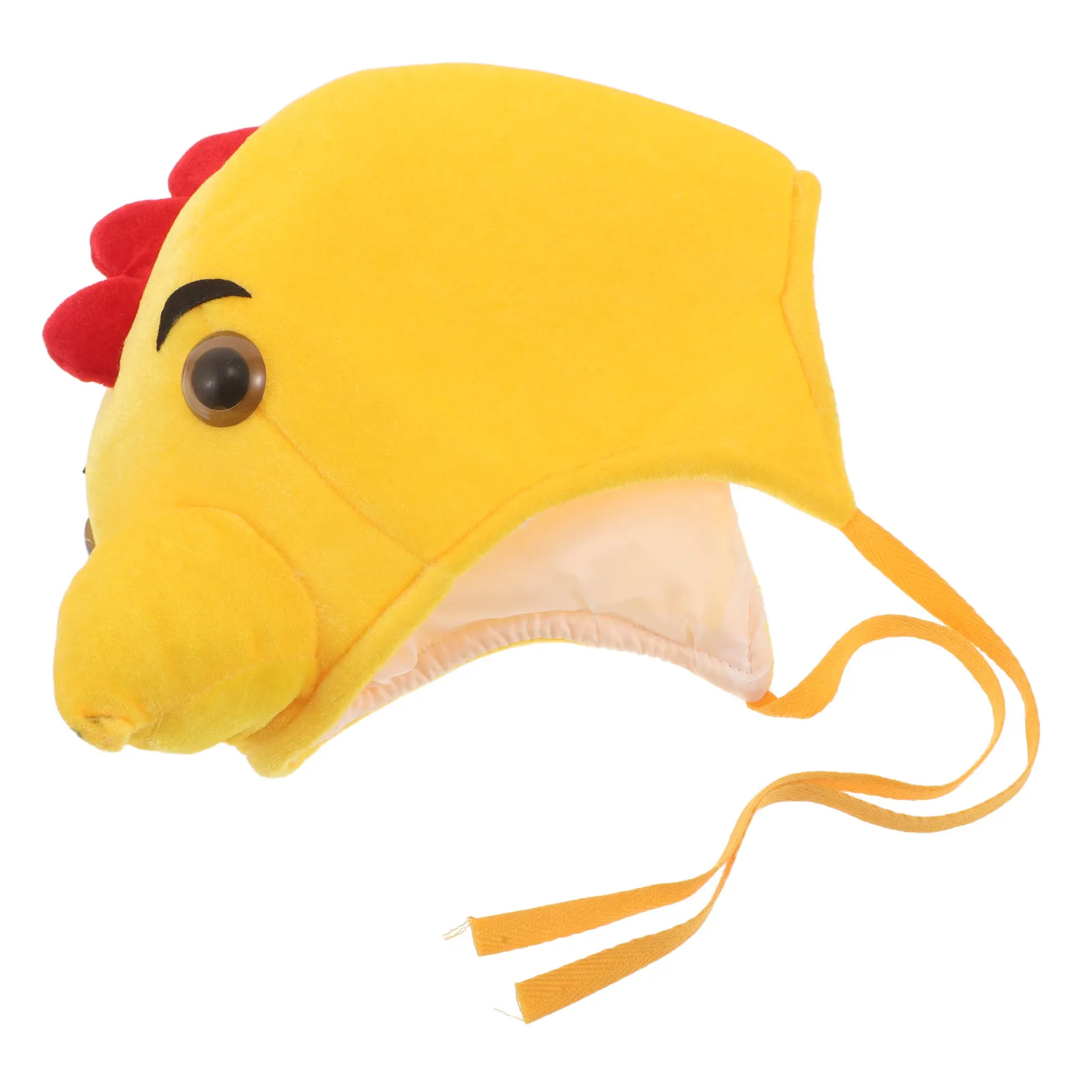 Tiara de Galinha Amarela com Chapéu de Pintinho Macio para Festa, Acessório de Fantasia de Natal, Adereço de Cosplay, Adereço de Cabeça para Festa de Ação de Graças