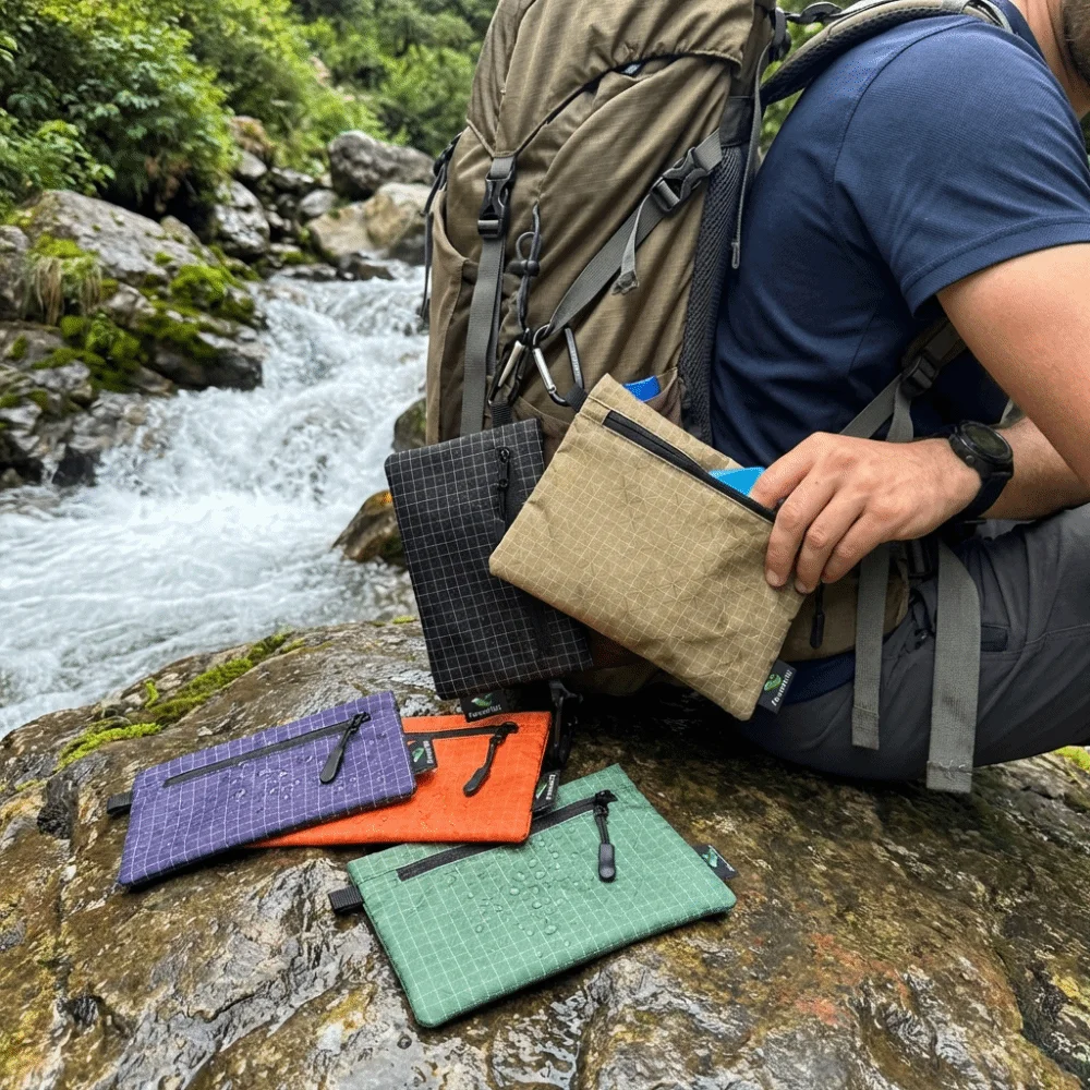 Lightweight Outdoor Storage Bag Waterproof With Rope Outdoor Organizer Zipper ‌Wear Resistant Key Card Wallet Travel Bag