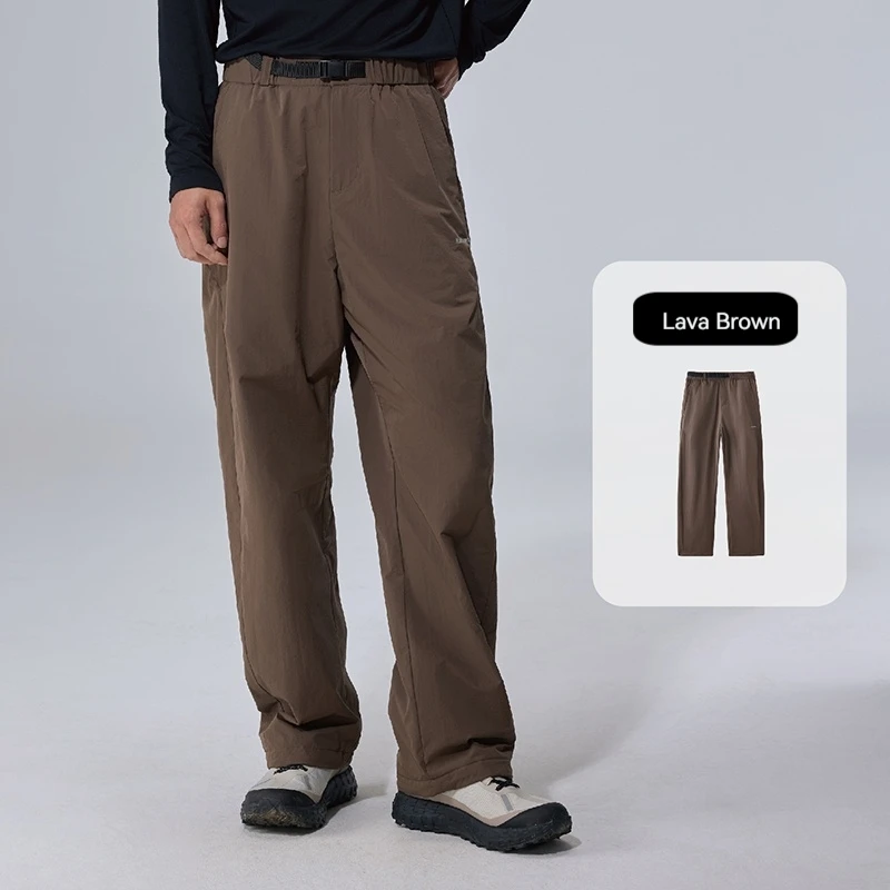 Naturehike fleece gevoerde rechte broek voor heren, antistatisch, warm, waterdicht, winddicht, geschikt voor wandelen, dagelijks gebruik, casual, softshell broek.