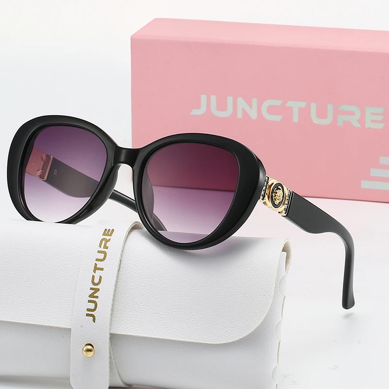 JUNCTURE Fashion Women Sunglasses dress up Sun Glasses Big frame Gradient Lady Glasses Party Holiday Gifts Sunglasses for Women