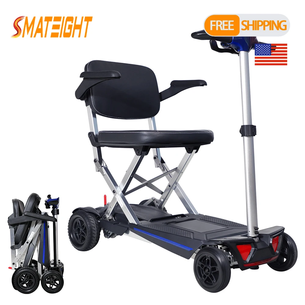 

Aluminum Alloy Frame Folding Mobility Scooter Electric Powered Lightweight Portable Design for Senior Citizens and Adults