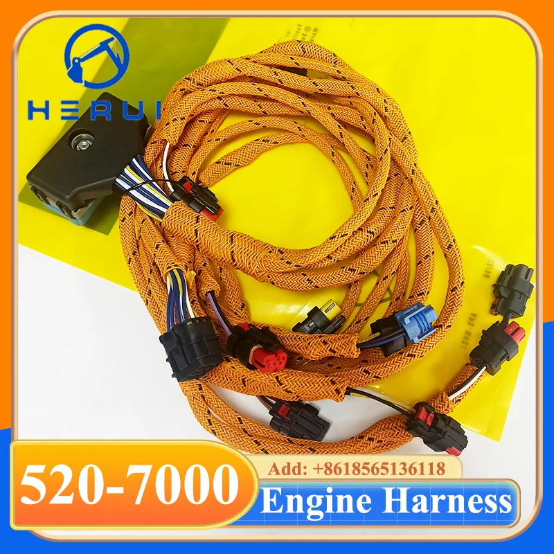 

Жгут проводов двигателя C6.4 520-7000 5207000 для аксессуаров для экскаваторов E320D E323D, проводка кабеля