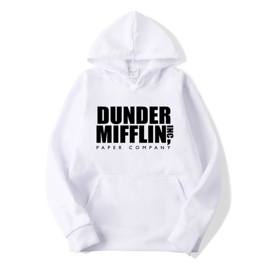 

2023 Men Woemn Fleece Hoodies TV D-Dunders Mifflin Paper Inc Hoodie Unisex Crewneck Moletom Feminino Hoody Hip Hop Sweatershirt