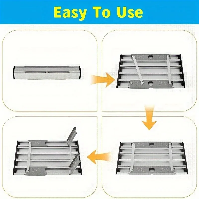 Outdoor Portable Aluminum Alloy Table, Ultra Light Folding Leisure Table, Tent Camping Table, Barbecue Table, Wild Dining Table image 5