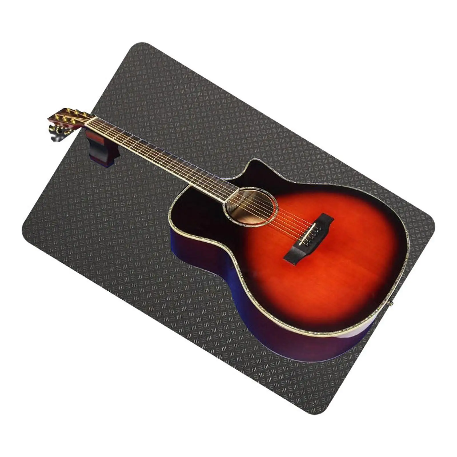 

Guitar Workbench Mat Silicone Shock Absorber Workstation Pad Portable Bass Protection Cushion for Cleaning Care Ukulele Bass