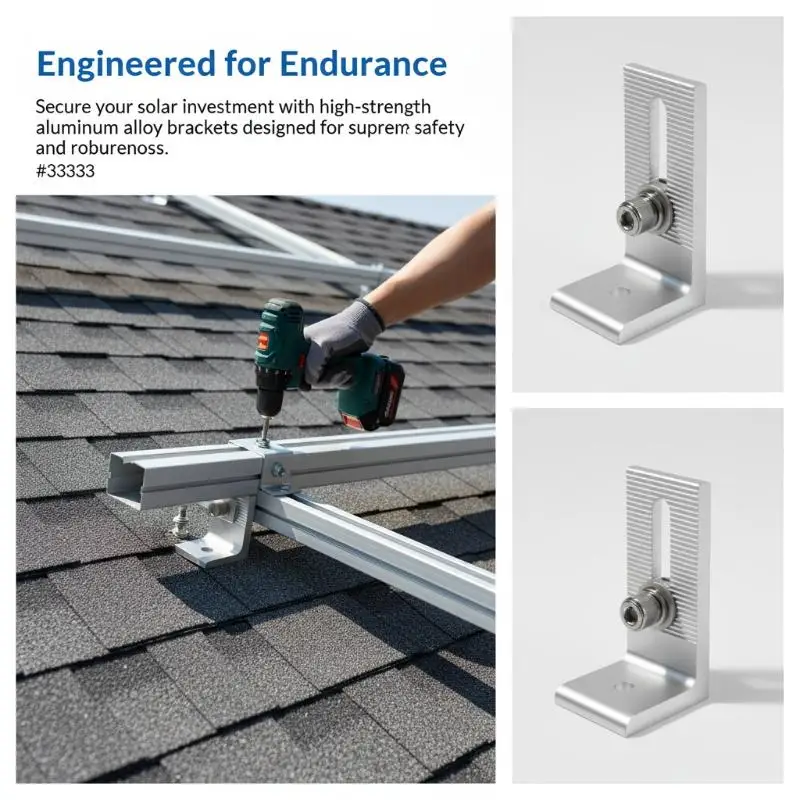 Premium Aluminum L-Foot Solar Panel Bracket Easy to Install for Roof Rail Support Solar Energy Upgrade