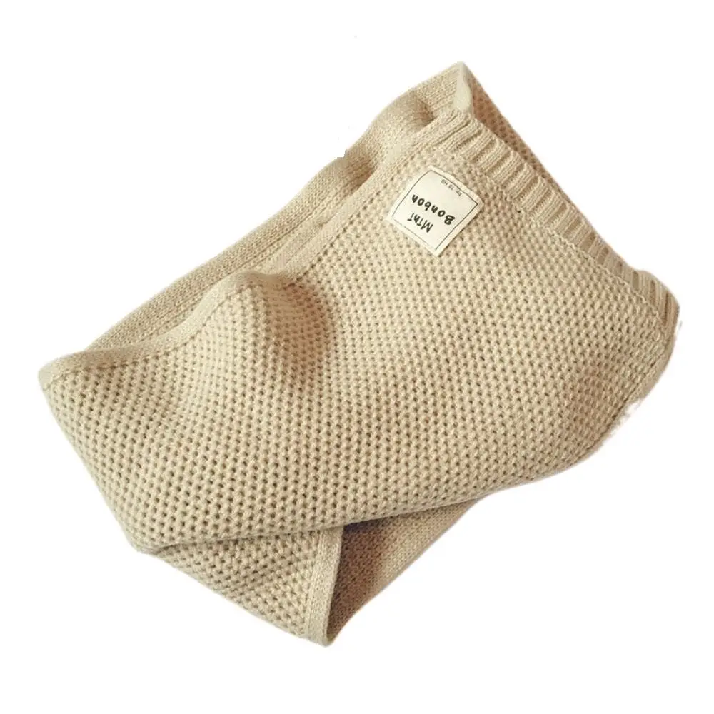 

Versatile Warm Winter Solid Color Cotton Muffler Children's Scarf Korean Style Wrap Knitted Shawl