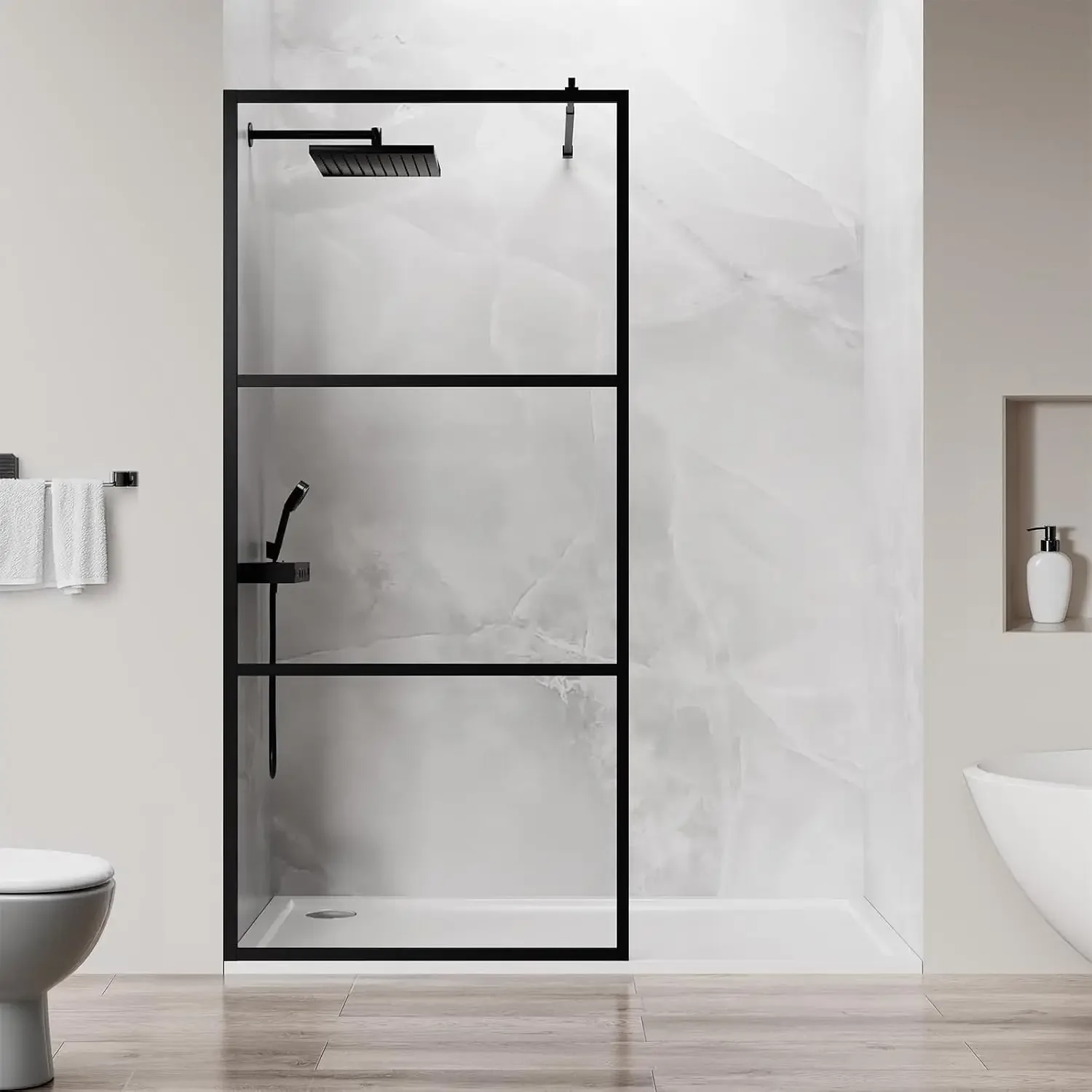 Walk in Shower Door, 36