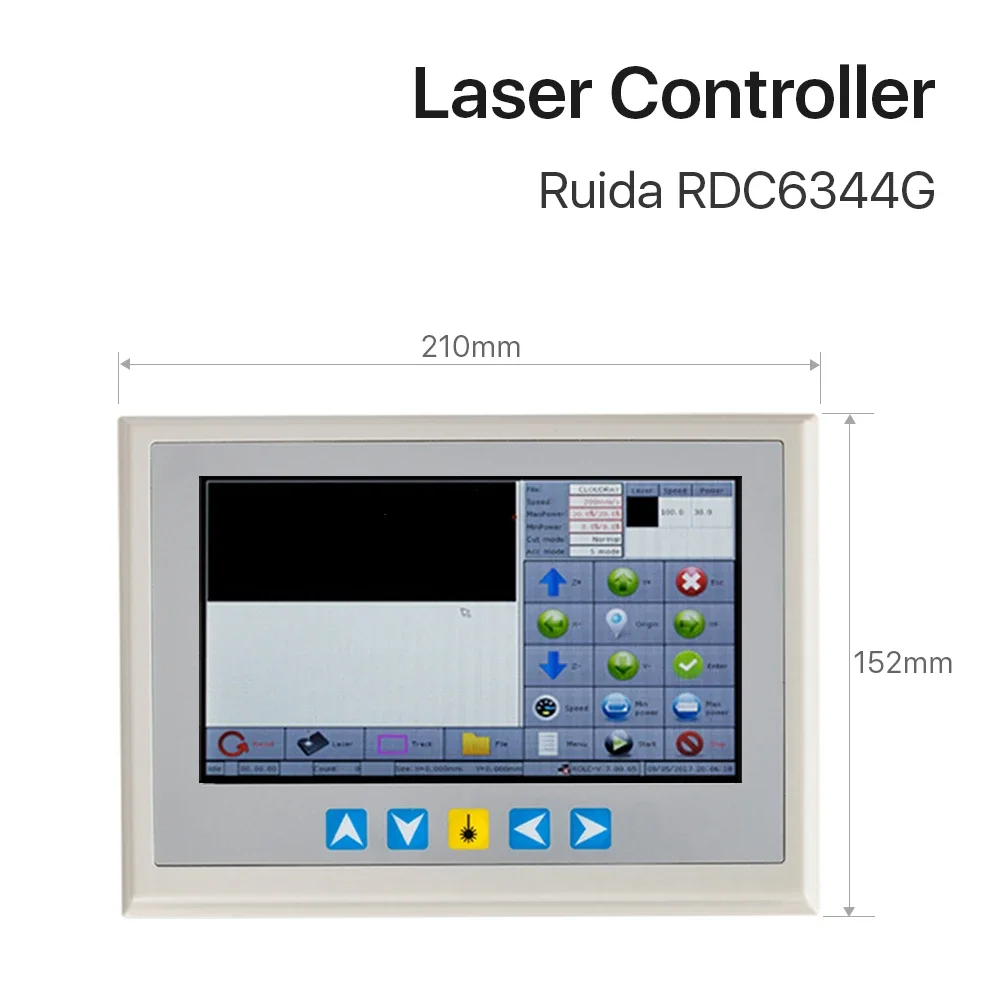 Ruida RD RDC6344G Controlador DSP láser Co2 con panel táctil de 7 "para máquina de grabado y corte láser RDC DSP 6344G