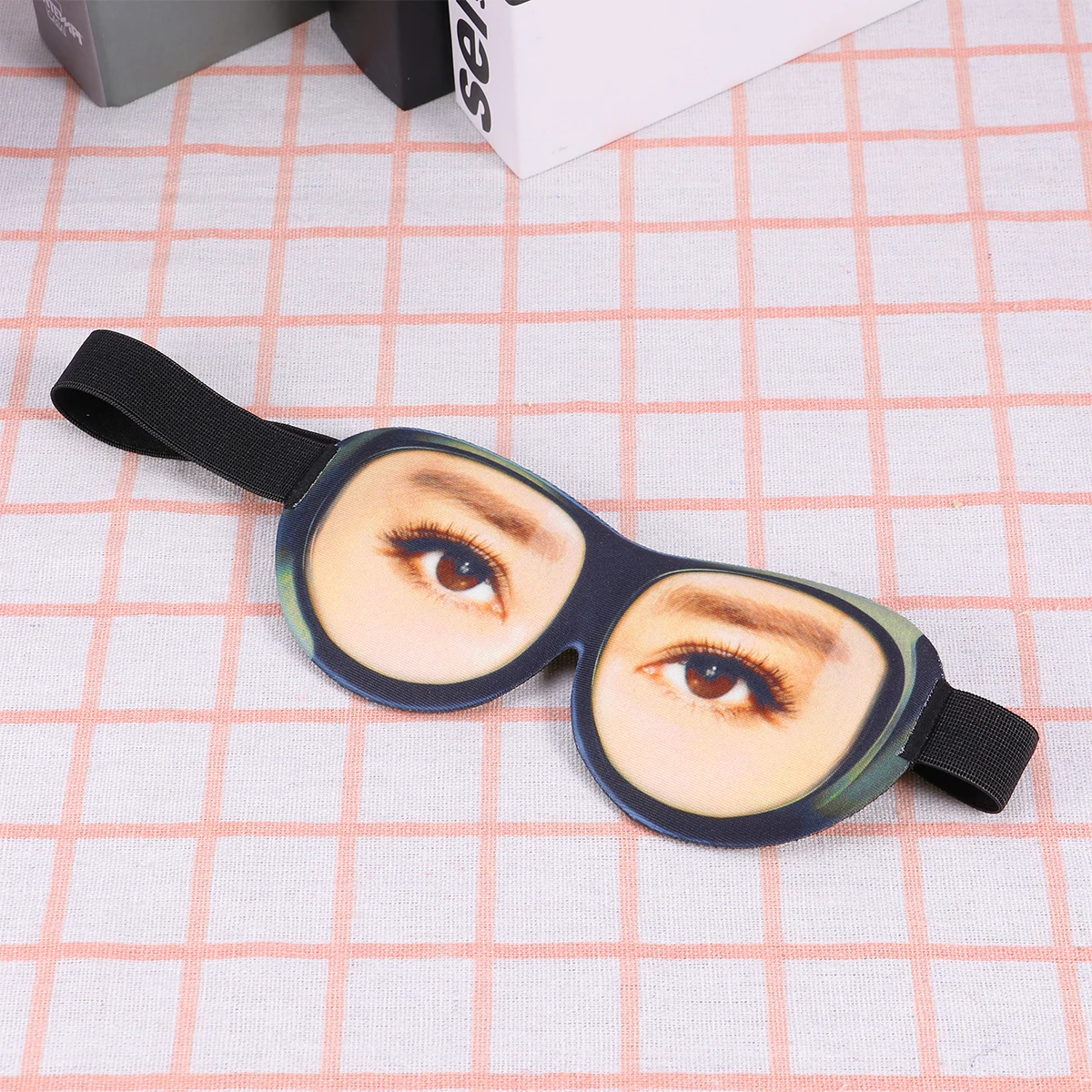 

Забавные 3D-очки, тени для век, мягкая прочная маска для глаз из молочного волокна для путешествий, дома, улицы, защита глаз, очки для сна, тени для век