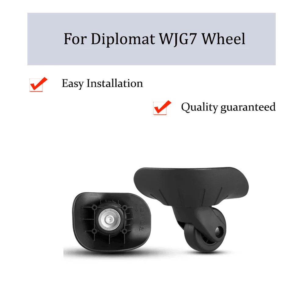 

For Diplomat WJG7 Universal Wheel Replacement Trolley Case Luggage Pulley Silent Smooth Shock Absorbing Accessories Caster Wheel